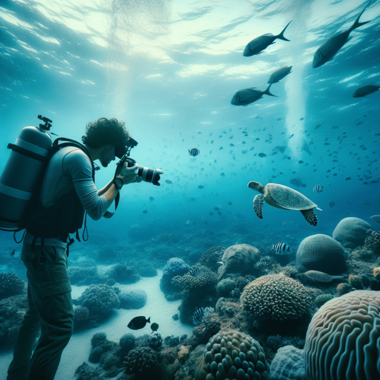 Como fotografar animais marinhos sem perturbar