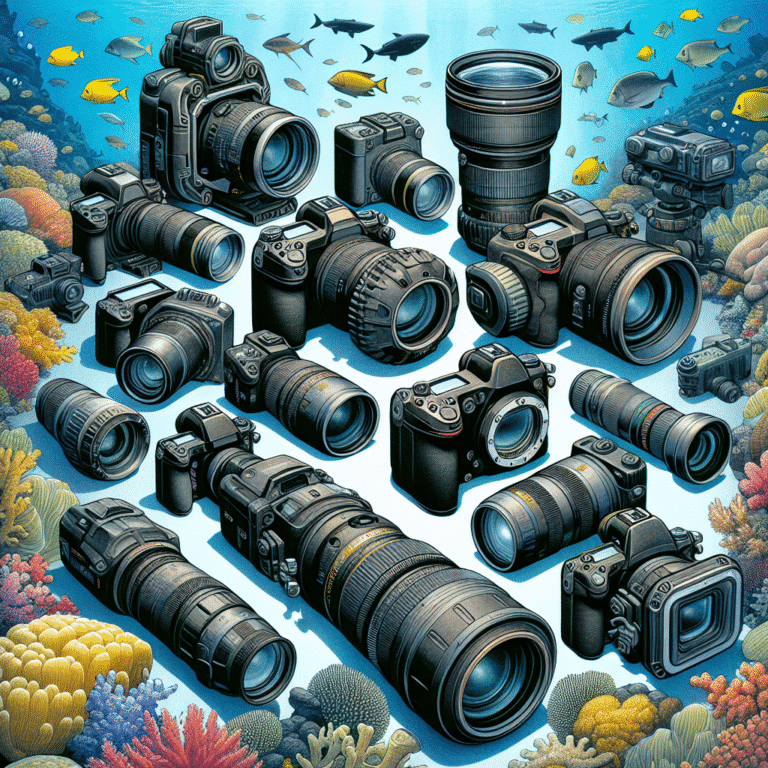 Comparativo de câmeras para fotografia subaquática
