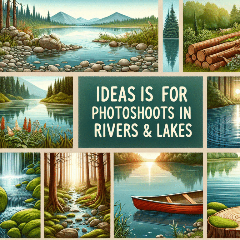 Ideias para sessões de fotos em rios e lagos